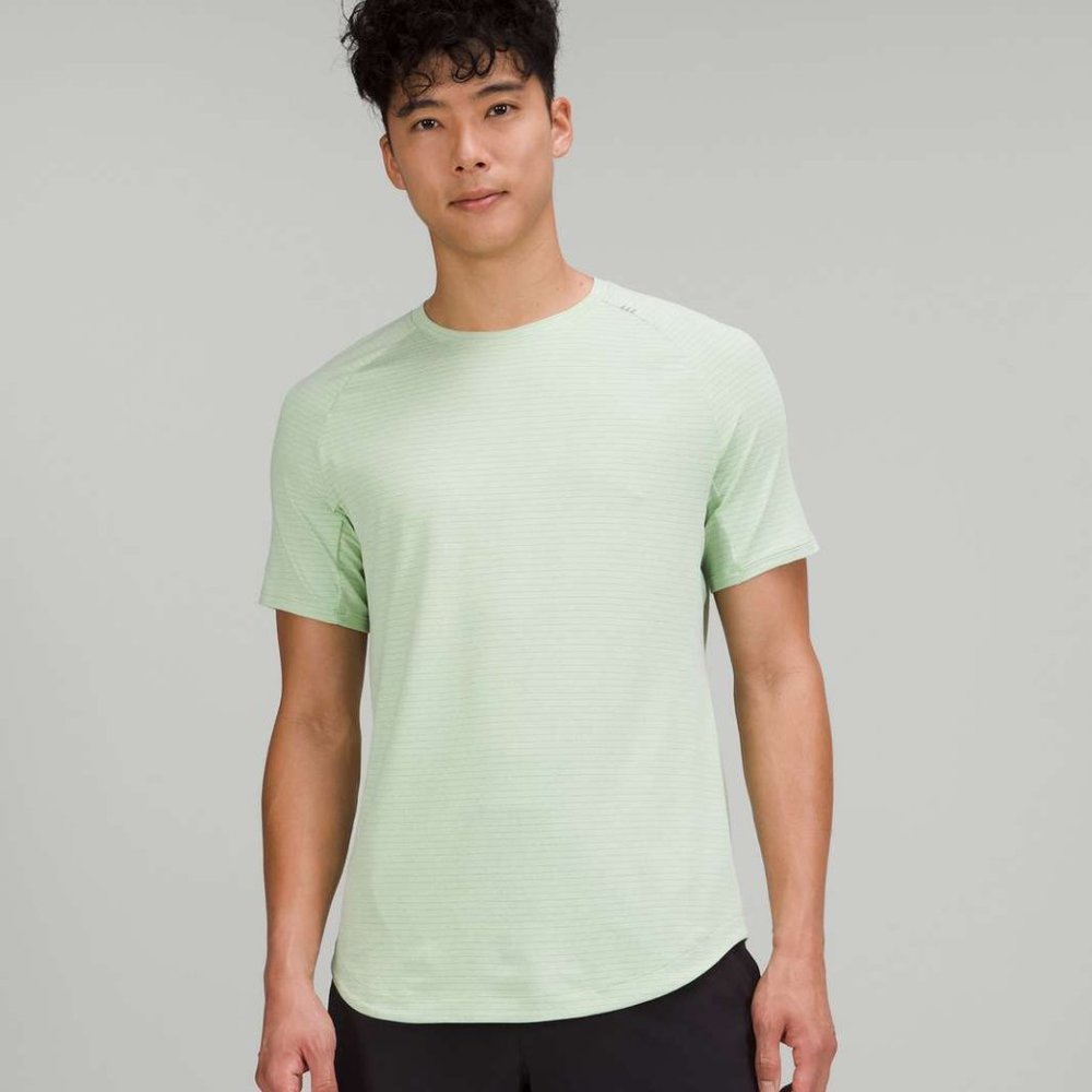 Lululemon Drysense Training Short Sleeve Shirt Heathered Creamy Mint